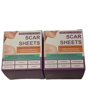 2 Boxes of NIB Silicone Scar Sheets 1.6X 59 Roll -1.5M